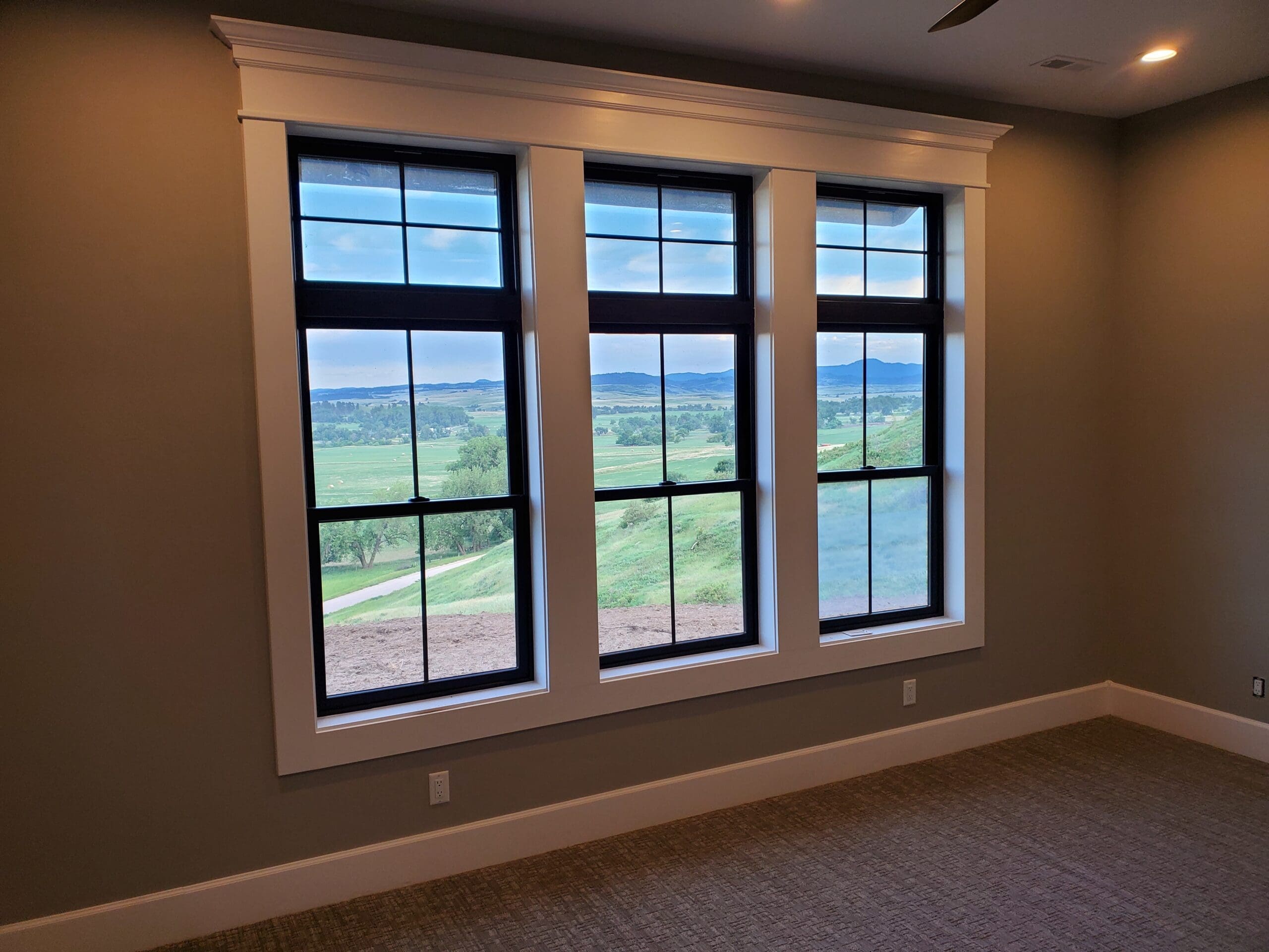 Windows are trim carpentry with JG Carpentry in home remodel in Spearfish, SD.